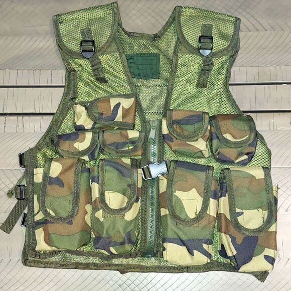 Tactical Green Camo Adjustable Army SWAT Hunting Airsoft Paintball Comba… - Picture 1 of 6